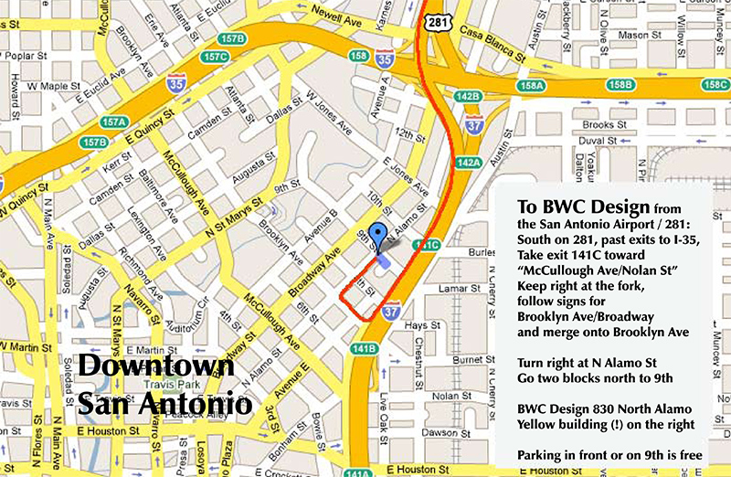 Enlarged map to BWCD